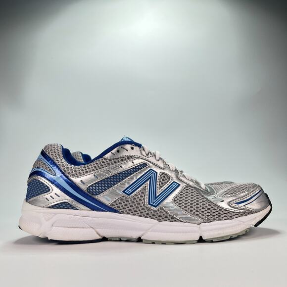 New Balance 470V3 Silver Blue Athletic Running Shoes W470SB3 Women's Size 8.5 - Picture 1 of 11